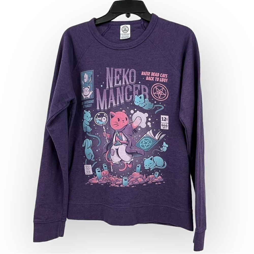 Nekomancer Sweatshirt Take care if your cats are rising dead cats back to life!